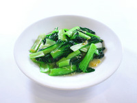 【アラカルト】102.ターサイの干し貝柱炒め　小盆