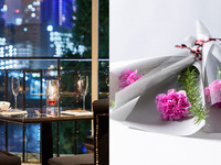 【母の日ディナー】感謝を伝えるカーネーション1輪付　乾杯酒＋Wメインを楽しむ全5品≪2名様専用≫