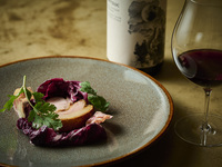 Dinner course with alcohol pairing 