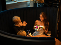 [9th floor box seat guaranteed! DINNER ANNIVERSARY PLAN] Includes a toast drink and 4 dishes: amuse-bouche, appetizer, main course, dessert, message plate, and coffee