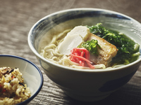 Ryukyu Braised Pork Belly Soba with Aosa Seaweed