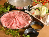 最高級黒毛和牛黒樺牛しゃぶしゃぶ