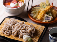 Tempura soba set