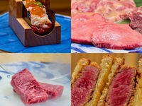 Private room guaranteed [Sister restaurant Ginza Chikamitsu's 2025 Top 100 Yakiniku Restaurants Award Commemorative Course] We offer seven carefully selected grilled dishes, including "Crab and Salmon Roe Yukhoe Dog with Carefully Selected Wagyu Beef" and "Brioche Cutlet Sandwich with Wagyu Beef Fillet."