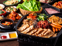 【4月限定・時間無制限！大満足！】コリアンBBQ　食べ飲み放題無制限（6,400円→5,400円）