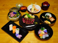 KAJIYA Wagyu Beef Steak & Sushi　special Dinner Set