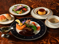 [GW Limited Time Offer! Lunch] Awaji Island Hamburg Steak & Fried Shrimp Set