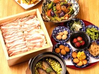 【ご接待や特別な日に】季節の土鍋飯と国産豚蒸籠蒸し～旬の食材とこだわりの調理法を満喫できる旬彩コース【2.5時間飲み放題】