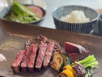 5月1日～6月30日まで！祝101周年【ランチ】大和の四季コース～初夏～　初夏の前菜、エスカルゴとズッキーニ、海老やスズキ。お好みのステーキ　ガーリックライスにデザートも！