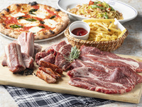 【BBQデラックスプラン】ボリューム満点！自慢のPIZZA付き！飲み放題付き！手ぶらBBQ！フライドポテト食べ放題！！