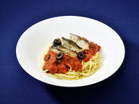 【単品】焼き鯖のプッタネスカ