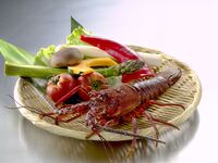 焼物を活伊勢海老に変更　￥7,700　