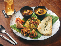 【SIGNATURE LUNCH】(ベジタリアン）前菜盛り合わせ＋カレー2種＆ビリヤニ＋ドリンク