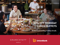 30% OFF at The Grand Kitchen Lunch Buffet