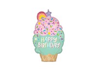 生日气球，48厘米 x 76厘米
