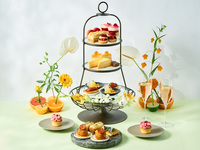Pierre Hermé Paris Citrus Blossom afternoon tea + Glass of Champagne