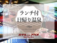 【夏季】【熱海市民限定割引】【日帰り温泉パッケージ】【大人】ハーフビュッフェランチ×天然温泉を満喫