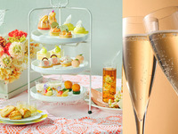 【土日祝：乾杯スパークリングワイン付き】～桃とメロンの香り～Peach Vacances afternoon tea（2時間カフェフリー7/1～）