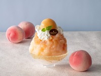 [July 1st - August 31st - Limited Quantity] Premium Shaved Ice "Peach" & Coffee or Tea | 4,000 yen