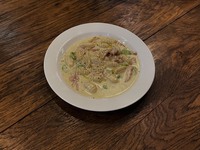 Creamy Gnocchi with Fava Veans and Pancetta