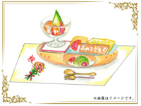 デザートプレート￥1,980チョコプレート付