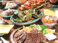 ◆6,500円（税込）≪6品≫ 【120分飲み放題付（90分L.O）】☆ルーチェおすすめプラン
