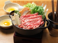 【5/15開始・接待や会食などに！】黒毛和牛のすき焼きコース＋２時間プレミアム飲み放題付き！