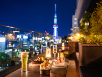 【テラス席確約】ROOFTOP で楽しむ 泡と風のテラスプラン ※6月15日～9月15日