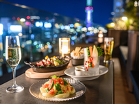 【テラス席確約】ROOFTOP で楽しむ 泡と風のテラスプラン ※6月15日～9月15日