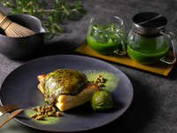 [Starting May 13] Matcha Crème Brûlée Mille-Feuille Pancakes (100% Uji Matcha Green Tea Set)