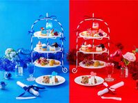 [Oshikatsu Afternoon Tea] A colorful stand decorated with your favorite color & freshly squeezed Mont Blanc + 2 hours of free cafe time
