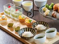 日帰り温泉付き【和のアフタヌーンティー】季節のスイーツとお食事＋揖斐茶や紅茶等フリー