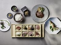 【平日 贅沢ランチ】旬魚と飛騨牛のメイン付＆旬食材をつかった月替わり特別コース
