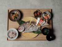Lunch [First Meal Ceremony Set]: Includes a whole grilled sea bream and a teething stone.