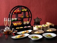 <Weekdays> [Entry limited to 13:30/14:00] Dim Sum Afternoon Tea & Choice of Welcome Drink & Unlimited 9 Types of Chinese Tea (120-minute limit) | ¥7,650