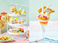 犬同伴【ミニパフェ付】Peach Vacances afternoon tea（平日）
