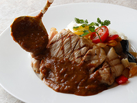 岩中豚ロースのグリエカレー　ラタトゥイユ添え　セット