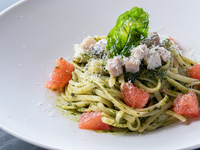 [Seasonal Special] Genovese Pasta with Itoshima Pork and Grapefruit + Buffet (Adult)