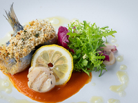 [Seasonal Special] Sardines Beccafico (baked with herbs and breadcrumbs) with salad + buffet (adults)