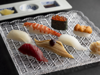 <Omi Beef> Sushi, Sukiyaki Kaiseki