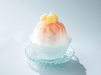 [August Weekdays Only] Peach Shaved Ice with Drink Set