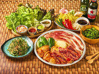 【タイムセール日～木限定10％off】〆のミーゴレンがオススメ！テラスでアジアンBBQスタンダードプラン＋2.5h飲み放題