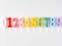 Choose one number candle from "0 to 9".