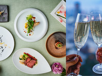 🥂6月のおすすめロマンチックディナー🥂【窓側席確約　生花に彩られた特別席】乾杯酒＆ケーキがついた厳選牛がメインの豪華アニバーサリーディナー