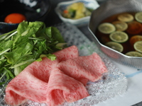 とちぎ和牛酢橘すきしゃぶ御膳