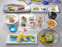 [Seasonal Dinner] Hanashobu Kaiseki (Japanese multi-course meal featuring irises)