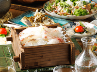 【女子会/デート】生鮪と旬魚の酒蒸し、甘夏天ぷらを楽しむご褒美宴会★飲み放題付き4,500円