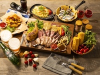 (Summer) [Friday, Saturday, Sunday, and public holidays] Meat Platter BBQ Combo (All-you-can-drink soft drinks)