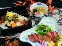 ♦ [Night view × Colorful kaiseki featuring Sendai’s famous thick-cut beef tongue and Sendai beef sirloin] Saga