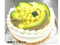 【デリバリー】マスクメロンショートケーキ　 7号サイズ（21cm）